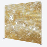 Aperturee - Aperturee Sparkle Gold Sequins Dance Party Pillow Case Backdrop